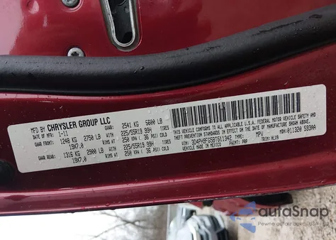 2011 Dodge Journey Lux z USA, uszkodzony, nr VIN 3D4PH9FG5BT511342